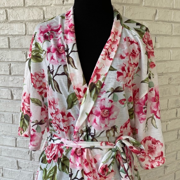 Show Me Your MuMu Floral Kimono Robe Dressing Gown - Picture 6 of 8